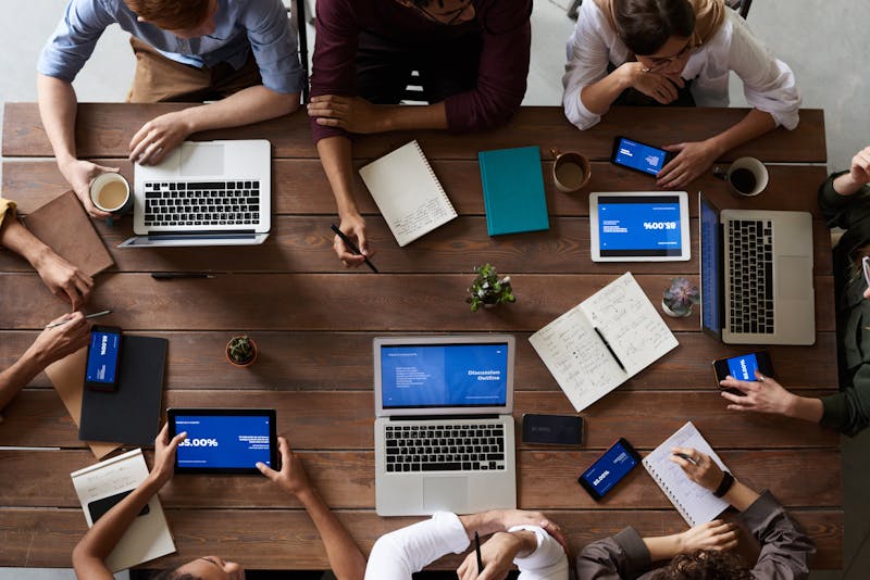 Hybrid meeting collaboration during remote hiring process